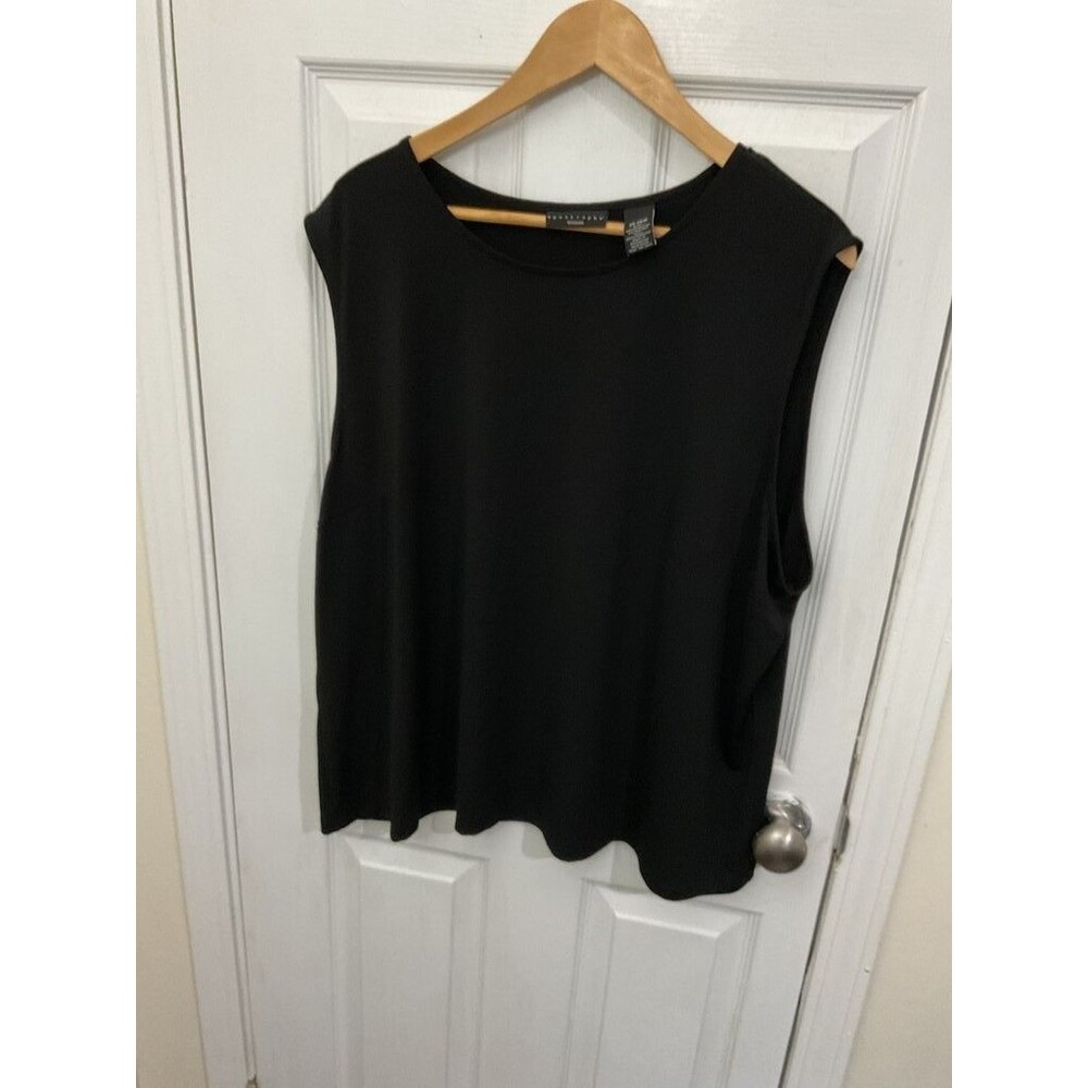 Apostrophe Woman Sleeveless Black Top Size 24-26W